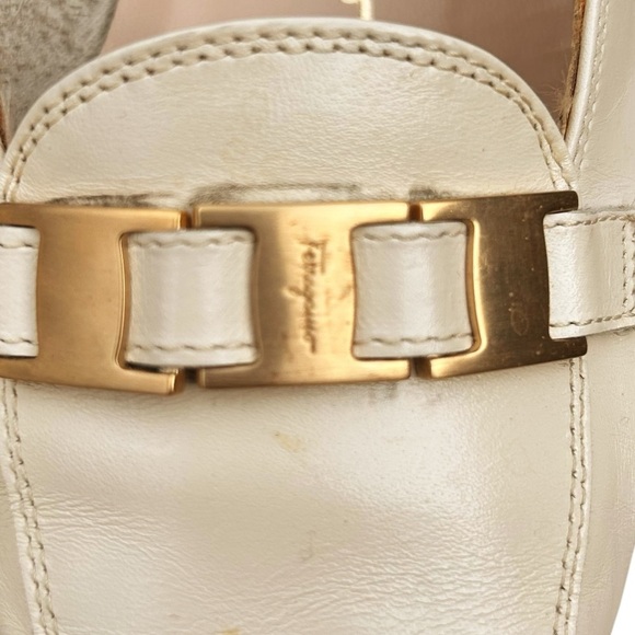 Vintage Salvatore Ferragamo Ponza Loafer 6.5 Old Money Gold Hardware Classic - Picture 9 of 16